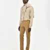 Uomo Manuel Ritz Pantaloni | Pantalone Slim Tinto Capo In Cotone Stretch Beige