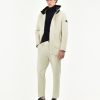 Uomo Manuel Ritz Pantaloni | Pantalone Slim Tinto Capo Velluto Di Cotone Stretch Bianco