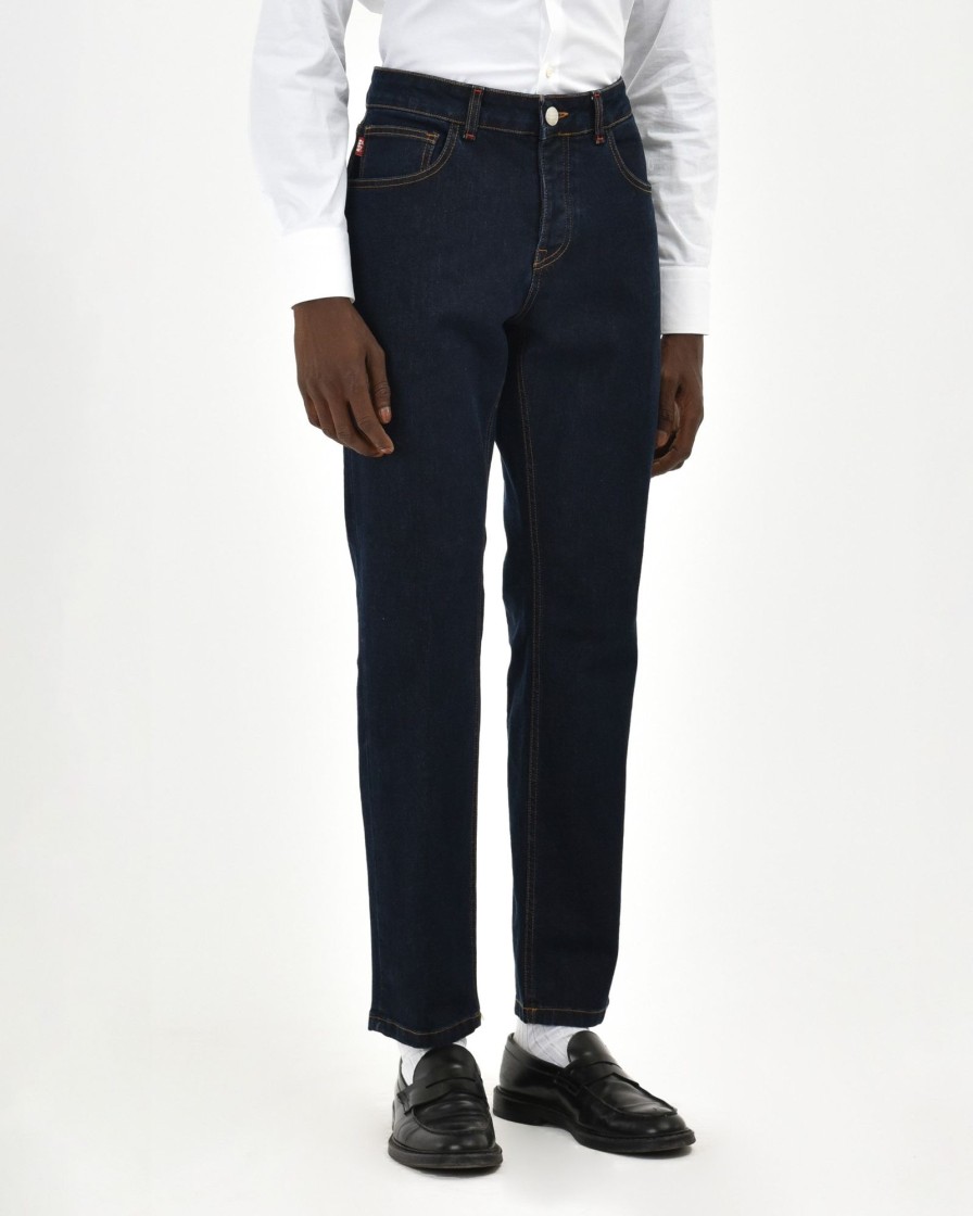 Uomo Manuel Ritz Pantaloni | Cinque Tasche Denim Slim Blu