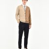 Uomo Manuel Ritz T-Shirt E Maglie | Cardigan Bicolor Misto Lana Cashmere Blu