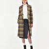 Donna Manuel Ritz Cappotti E Giacconi | Cappotto Check Multicolor Misto Lana Rosso