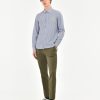 Uomo Manuel Ritz Pantaloni | Pantalone Skinny Tinto Capo In Cotone Stretch Verde