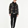 Uomo Manuel Ritz Giacche | Overshirt Check Misto Lana Nero