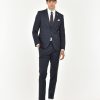 Uomo Manuel Ritz Abiti | Abito Galles In Jersey Misto Viscosa Stretch Blu