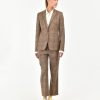 Donna Manuel Ritz Giacche | Giacca Slim Galles Misto Viscosa Stretch Beige