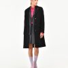 Donna Manuel Ritz Cappotti E Giacconi | Cappotto Panno Stretch Nero