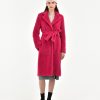 Donna Manuel Ritz Cappotti E Giacconi | Cappotto Panno Effetto Peluche Rosso