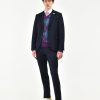 Uomo Manuel Ritz Abiti | Abito Slim Saglia In Misto Viscosa Stretch Blu