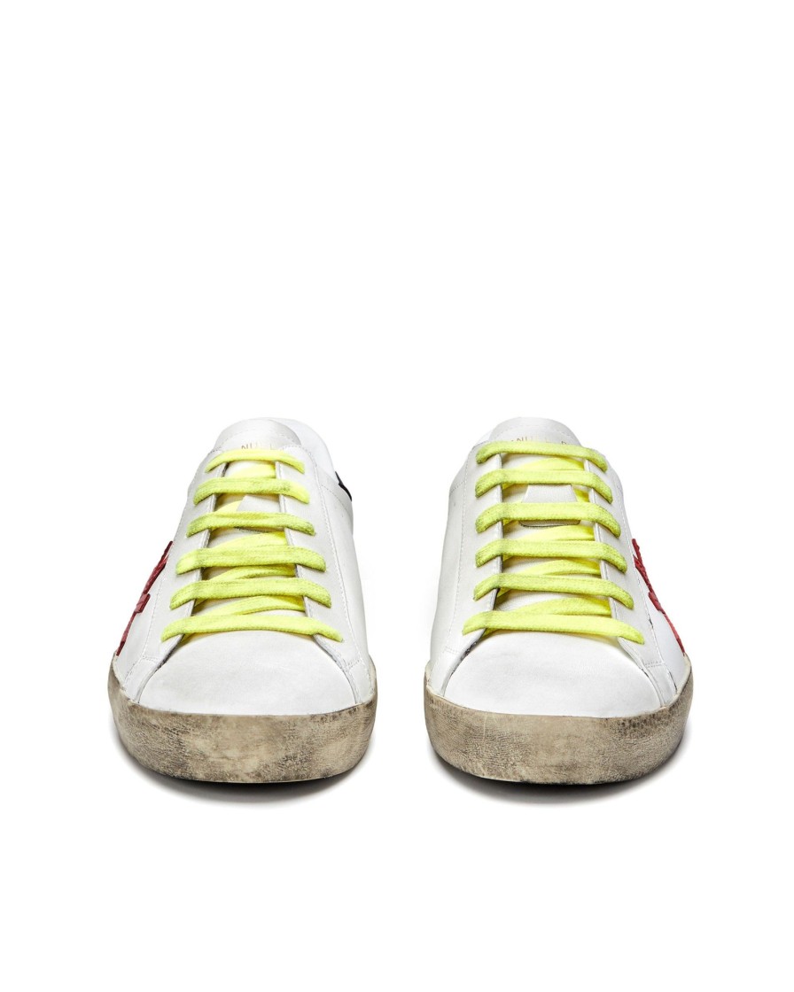 Uomo Manuel Ritz Sneakers | Sneakers "Don`T Forget To Smile" Rosso