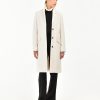 Donna Manuel Ritz Cappotti E Giacconi | Cappotto Panno Stretch Bianco