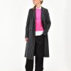 Donna Manuel Ritz Cappotti E Giacconi | Cappotto Doppiopetto Regimental Lana Cotone Grigio