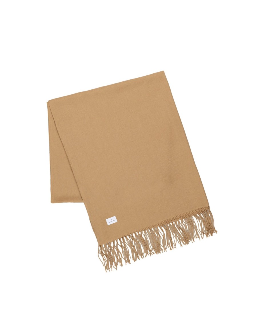 Uomo Manuel Ritz | Sciarpa Misto Viscosa Beige