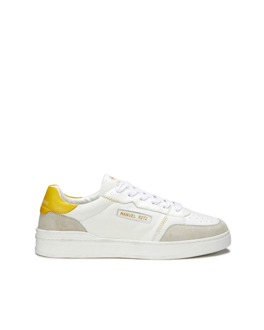 Uomo Manuel Ritz Sneakers | Sneakers In Pelle Giallo