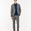 Uomo Manuel Ritz Abiti | Abito Slim Galles In Lana Stretch Grigio