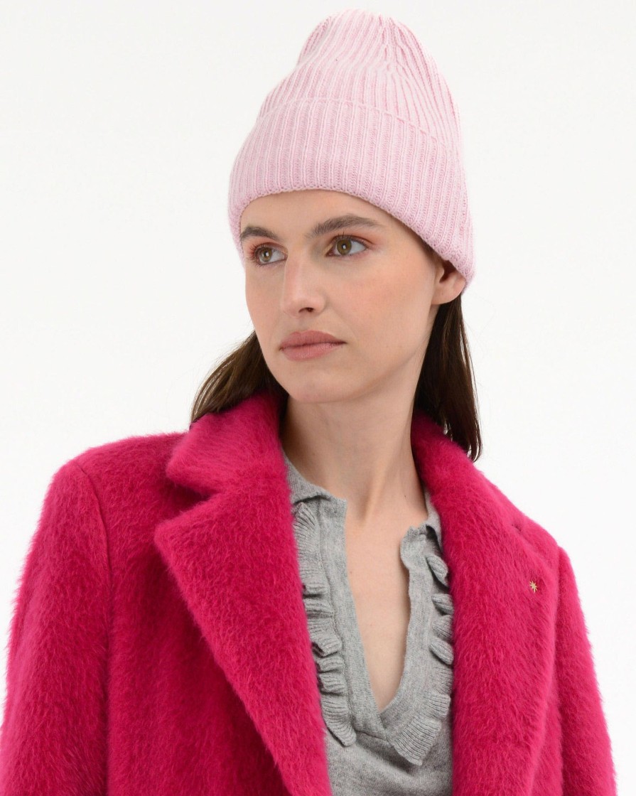 Donna Manuel Ritz | Cuffia Costa Inglese Misto Lana Mohair Rosa