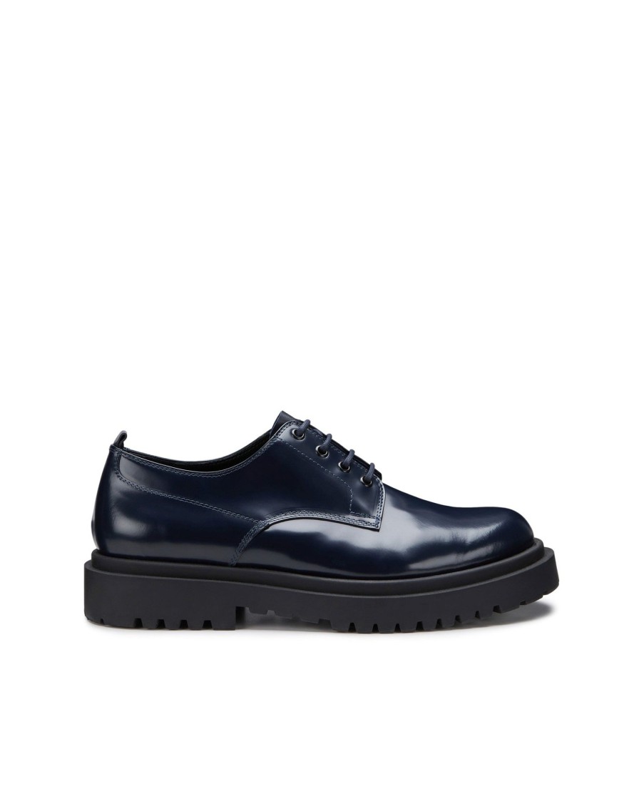 Uomo Manuel Ritz Formal | Derby In Pelle Blu