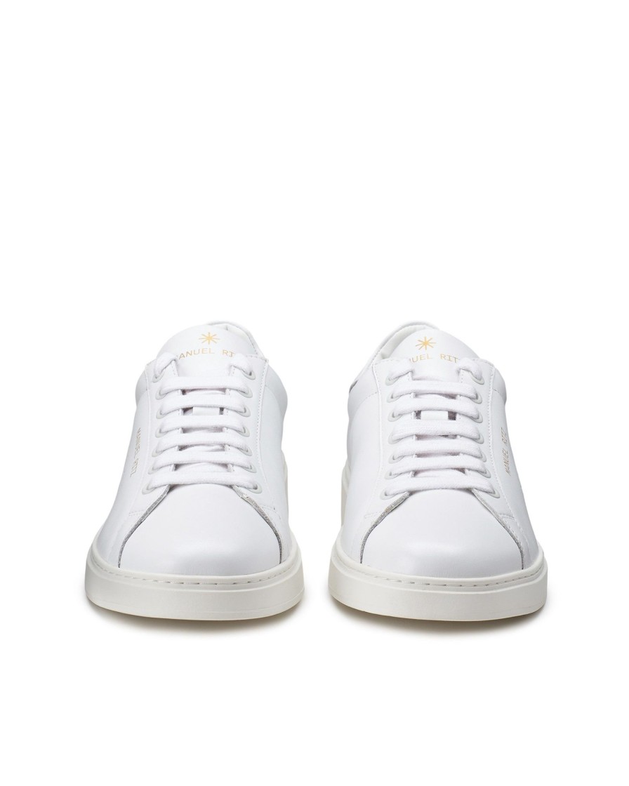 Uomo Manuel Ritz Sneakers | Sneakers In Pelle Bianco