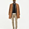 Uomo Manuel Ritz Pantaloni | Pantalone Skinny Tinto Capo In Cotone Stretch Beige