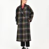 Donna Manuel Ritz Cappotti E Giacconi | Cappotto Doppiopetto Overcheck In Misto Lana Nero