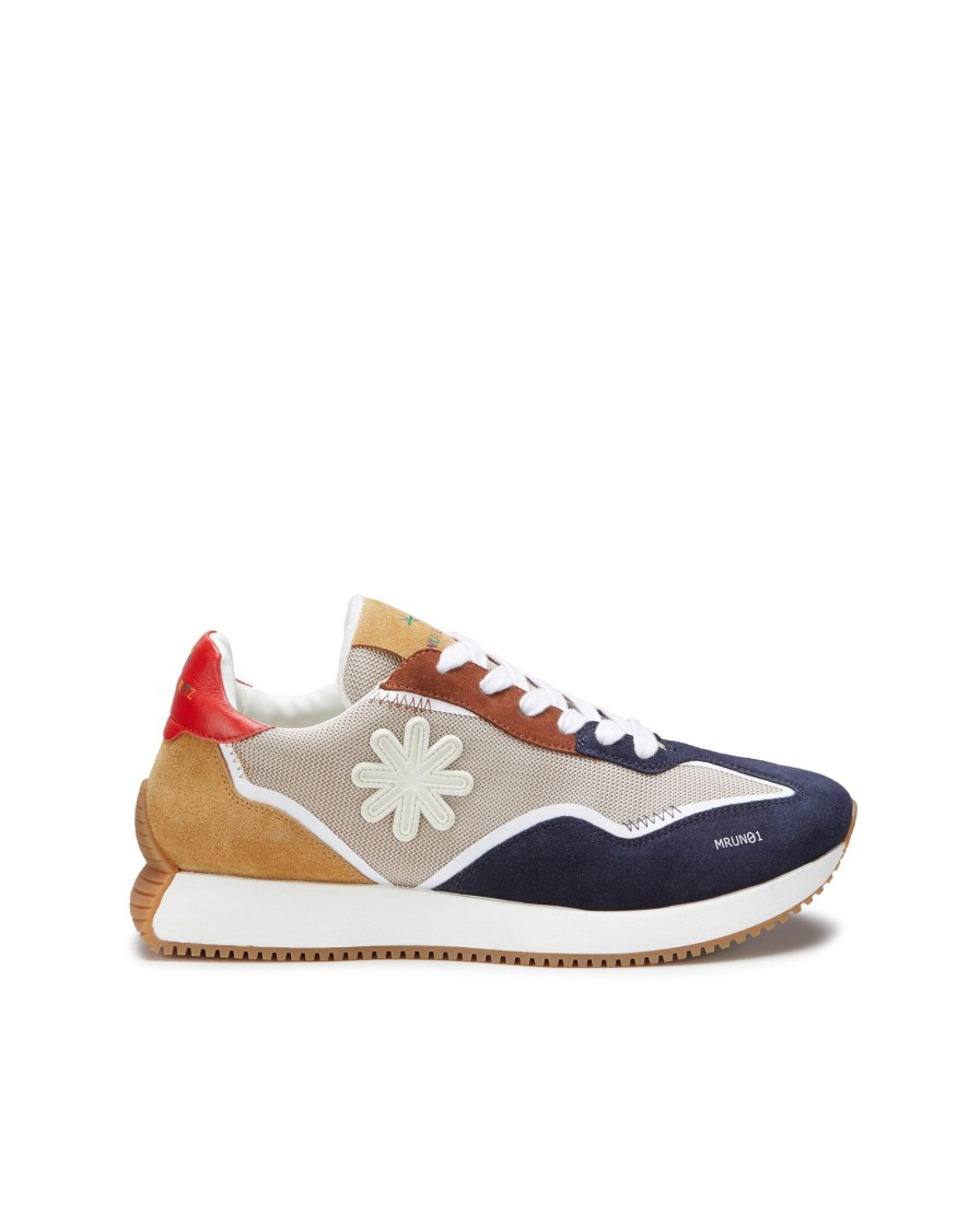 Uomo Manuel Ritz Sneakers | Running In Pelle Beige