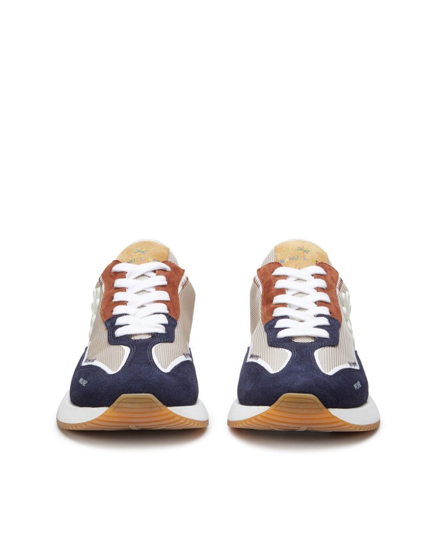 Uomo Manuel Ritz Sneakers | Running In Pelle Beige