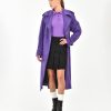 Donna Manuel Ritz T-Shirt E Maglie | Polo Manica Lunga Misto Lana Mohair Viola